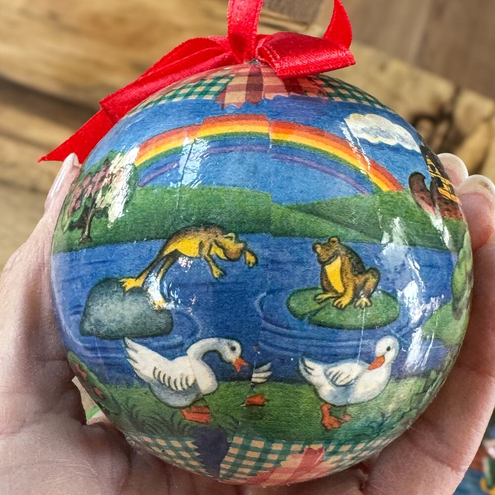 1996 Noah's Ark Christmas Ornaments Set of 12 Star and Ball Shaped Vintage Bible - Picture 16 of 16